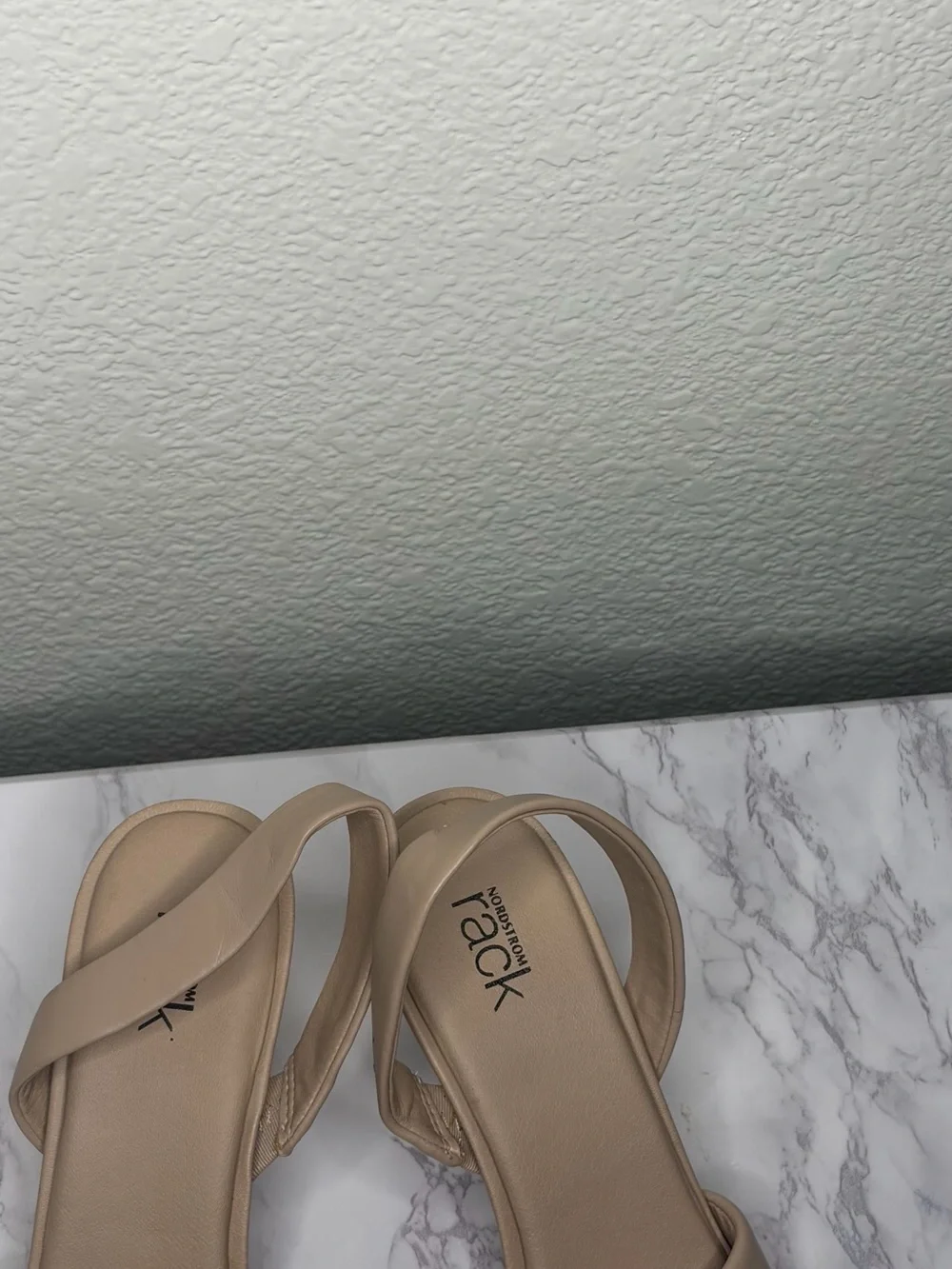 Rack Nude Crossover Slingback Sandals for Women